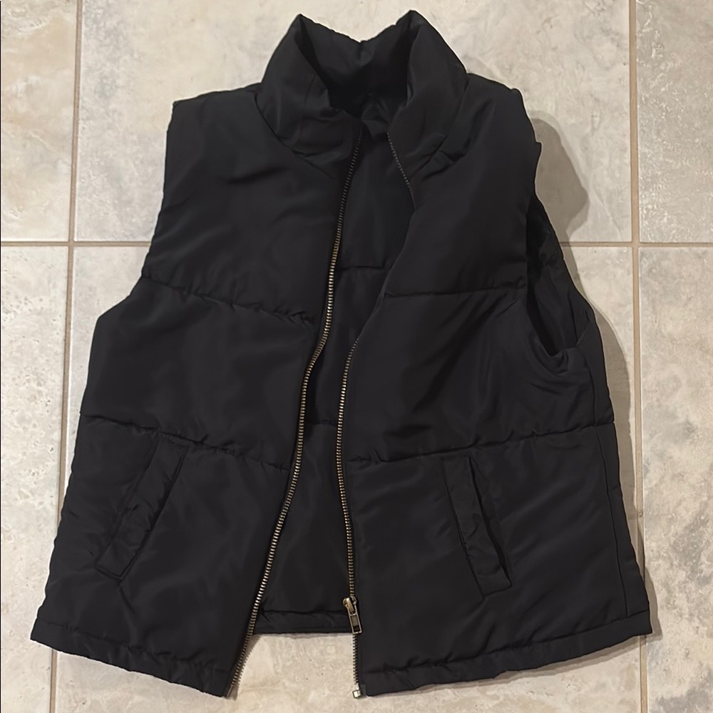 Black Puffer Vest
